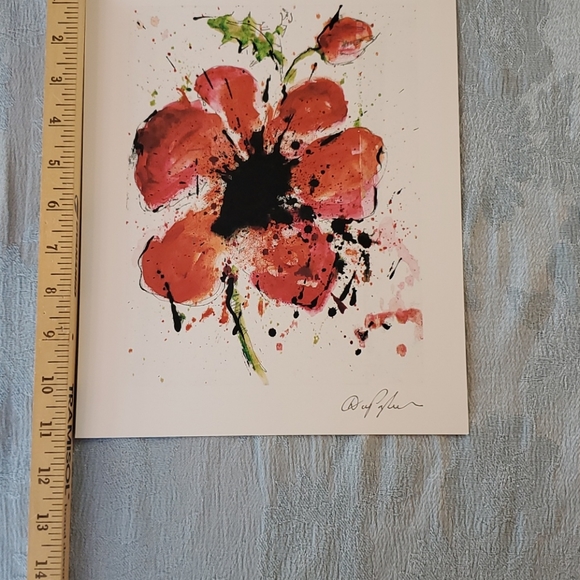 ***HOST PICK ***Dominic Pangborn, Abstract Poppy - Picture 2 of 5